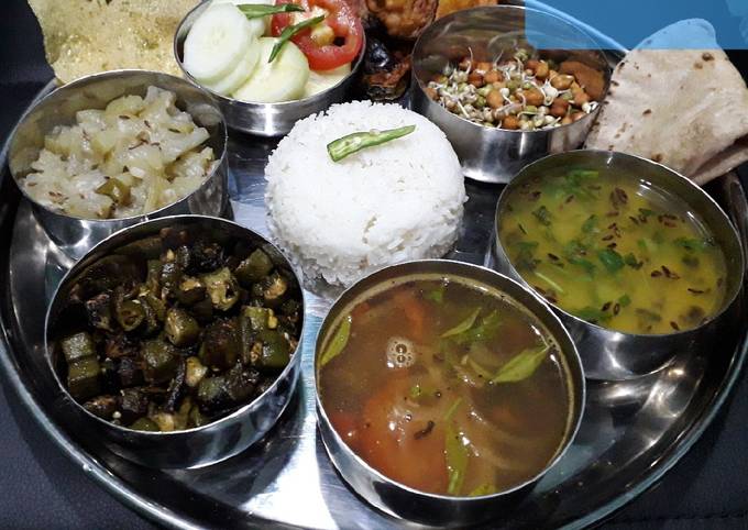 Proper veg thali