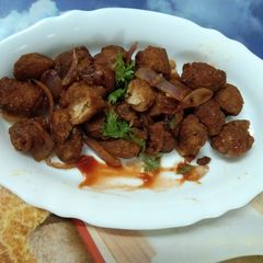 A picture of Spicy soya chunks nuggets recipe.