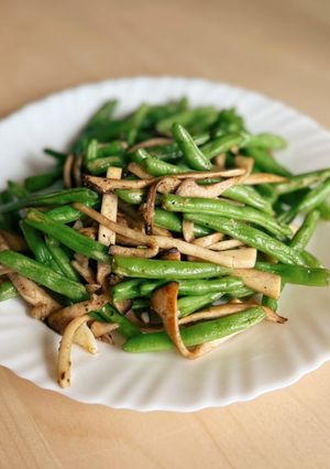 椒鹽四季豆杏鮑菇 的食譜成品照片