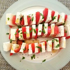 Tofu and Tomato salad A picture of Tofu and Tomato salad.