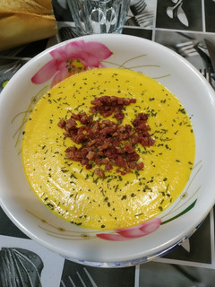 Una foto de Crema de zanahoria