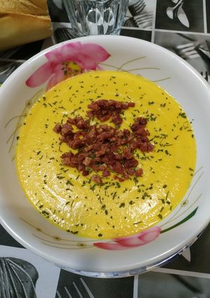 Una foto de Crema de zanahoria