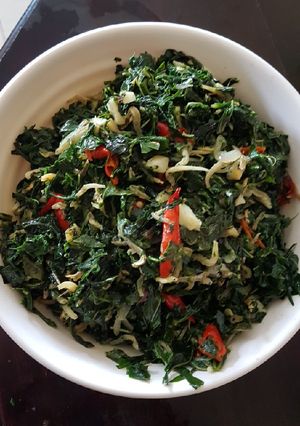 Foto resep Tumis Daun Pepaya Singkong