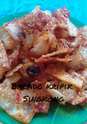 Foto resep 🍒 Balado kripik singkong
