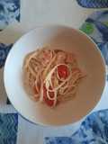 Linguine con pomodorini e salmone