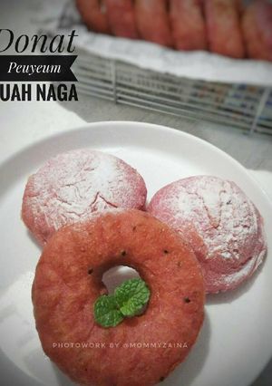 Foto resep Donat Peuyeum Buah Naga