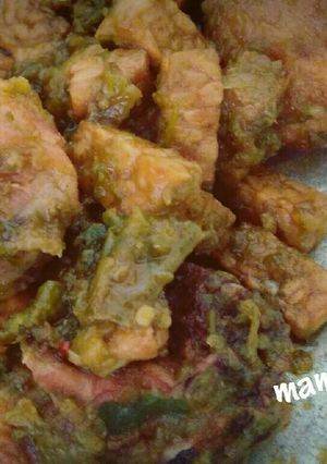 Foto resep Ayam tempe Lombok Ijo Sederhana