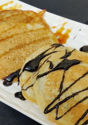 A picture of Eggless Banana pancake.