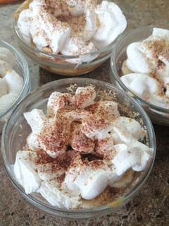 Una foto de Mini torta banana split