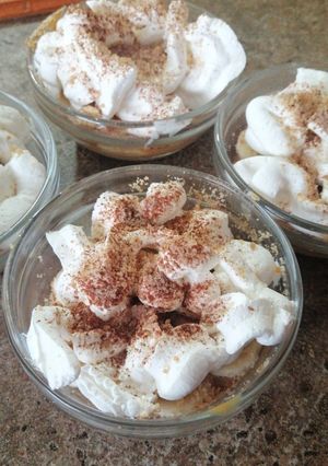 Una foto de Mini torta banana split