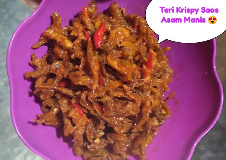 Teri krispi saos asam manis