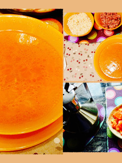 Una foto de Sopa de zanahorias&panaché de verduras