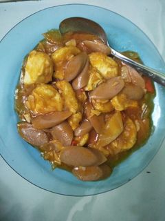 Foto resep Egg Tofu Sosis Saus Padang