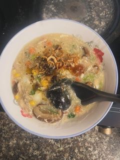 Hình của món Súp gà nấm.