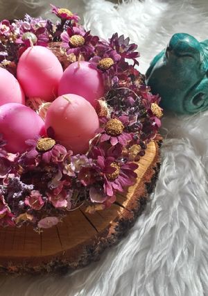 عکسی از دستور شمع تخم مرغ