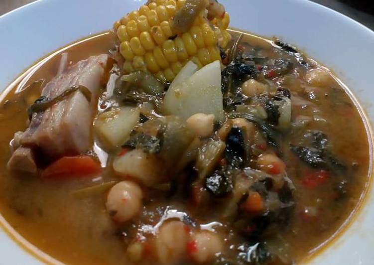 Potaje de espinacas y berros a la Canaria