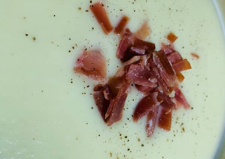 Crema de puerros y pera🍐🍐🍐