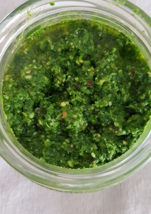 Una foto de Pesto de kale