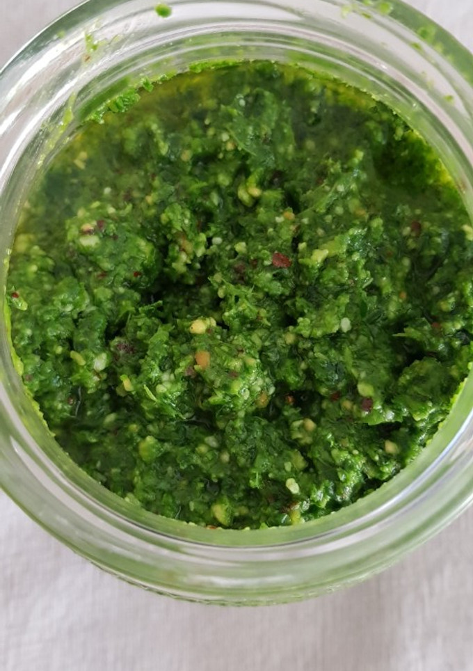 Una foto de Pesto de kale