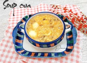 Hình của món Soup cua cho bé.