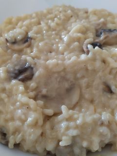 Una foto de Risotto con champiñones