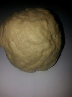 A picture of Pizza dough# Christmas baking contest #.