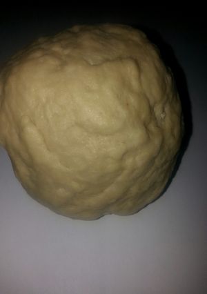 A picture of Pizza dough# Christmas baking contest #.