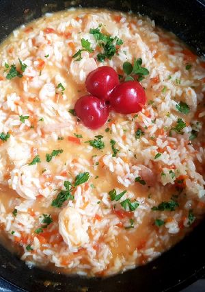 Una foto de Risotto de camarones. (de Fran R) #caminodesabores