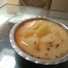 A picture of Falahari Curd Potato.