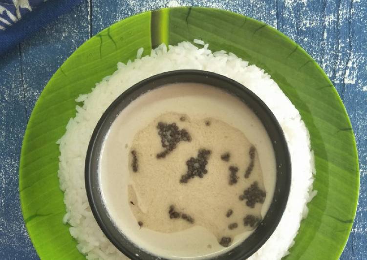 Recipe of Any-night-of-the-week JEERMEERYAA KADHI (Cumin And Pepper Coconut Kadhi)