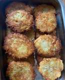 Деруни не класичні (з вершковим соусом, куркою і грибами)