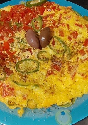 صورة لوصفة بيض بالخضار 😋