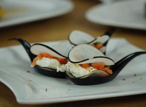 Une photo de Mise en bouche au Radis Noir et Saumon