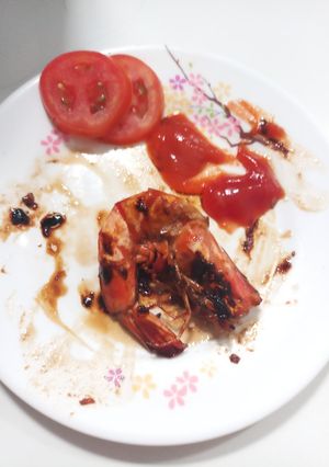 Foto resep Udang bakar teflon madu asin manis dijamin enak anti gagal