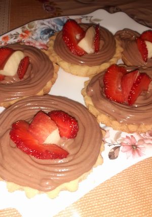 صورة لوصفة 💞ليتارتولات بكريمة الشيكولا💞