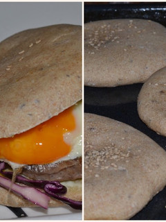 Una foto de Pan pita con masa madre, semillas y harina integral