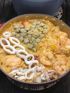 愛戀（鍊）海鮮燉飯 的食譜成品照片