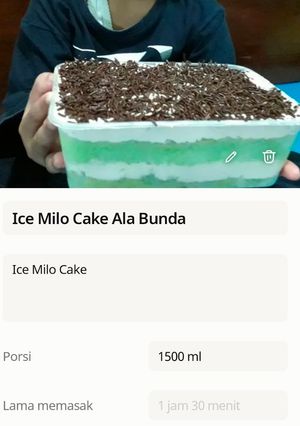 Foto resep Ice Milo Cake Ala Bunda