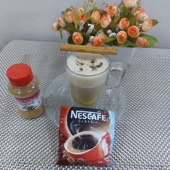 A picture of Cinnamon chocolate hot coffee.