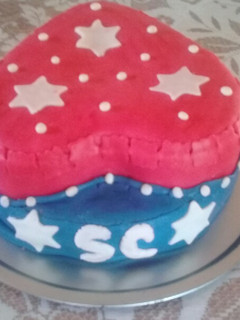 Una foto de Fondant de bombón ❤💙