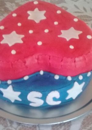 Una foto de Fondant de bombón ❤💙