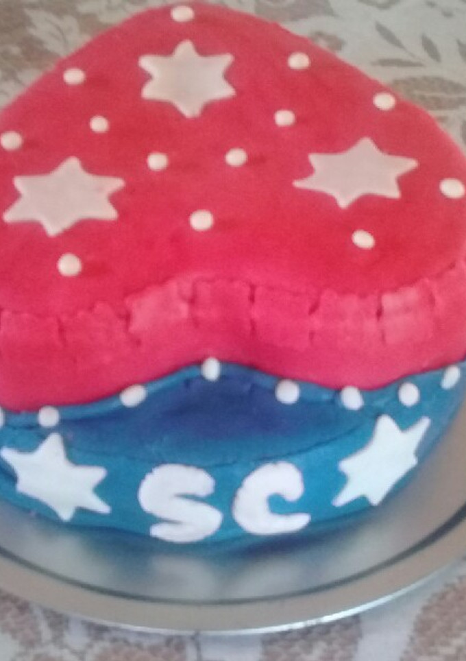 Una foto de Fondant de bombón ❤💙