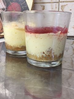 Una foto de Tarta queso saludable rápido microondas