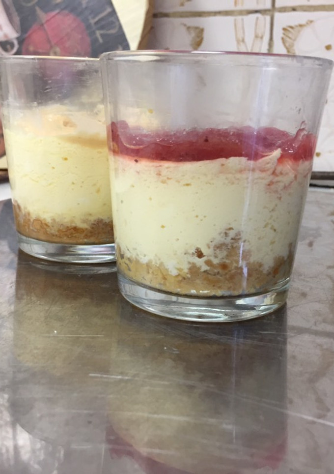 Una foto de Tarta queso saludable rápido microondas