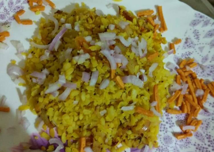 Simple Way to Make Award-winning Onion poha