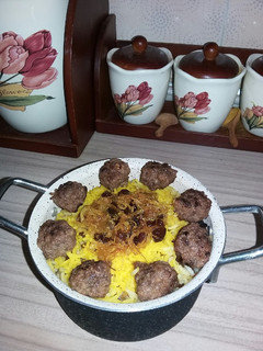 عکسی از دستور عدس پلو با قلقلی