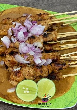 Foto resep Sate Ayam Bumbu Kacang