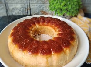 Gambar Puding Caramel Lapis Cream Crackers(Puding lapis biskut 4Segi)