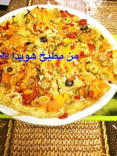 صورة لوصفة بيتزا مكرونه