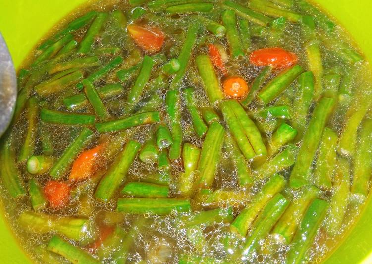 Langkah meracik 7. Kacang Panjang Kuah Manis Anti Gagal